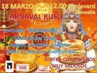 Carnaval Ruso «Maslenitsa» en Donosti, 18 de marzo