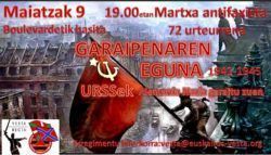 Maiatzak 9 Garaipenaren EGUNA SSEBren – URSS Alemania nazia garaitu zuen